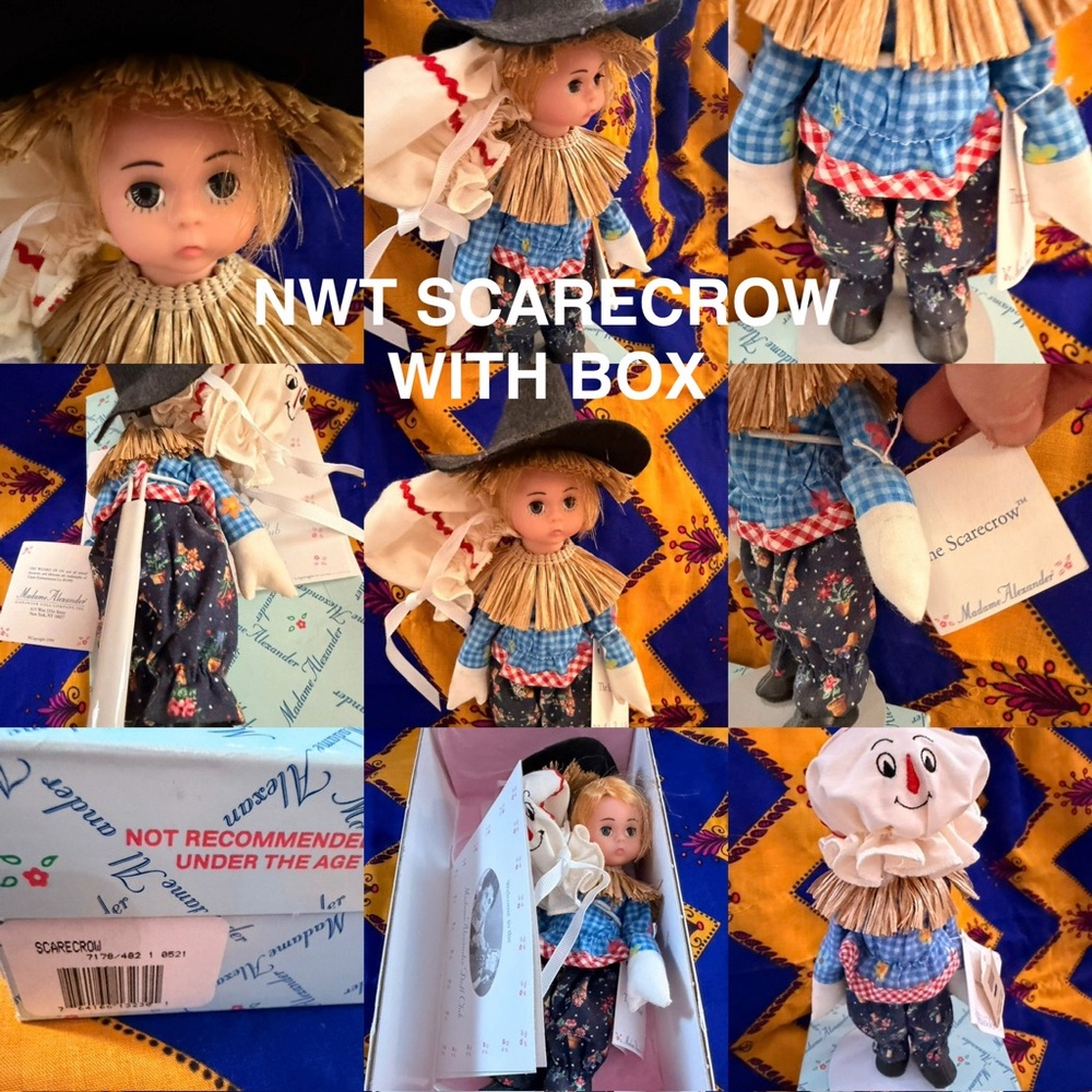VINTAGE NIB MADAME ALEXANDER SCARECROW DOLL WIZARD OF OZ